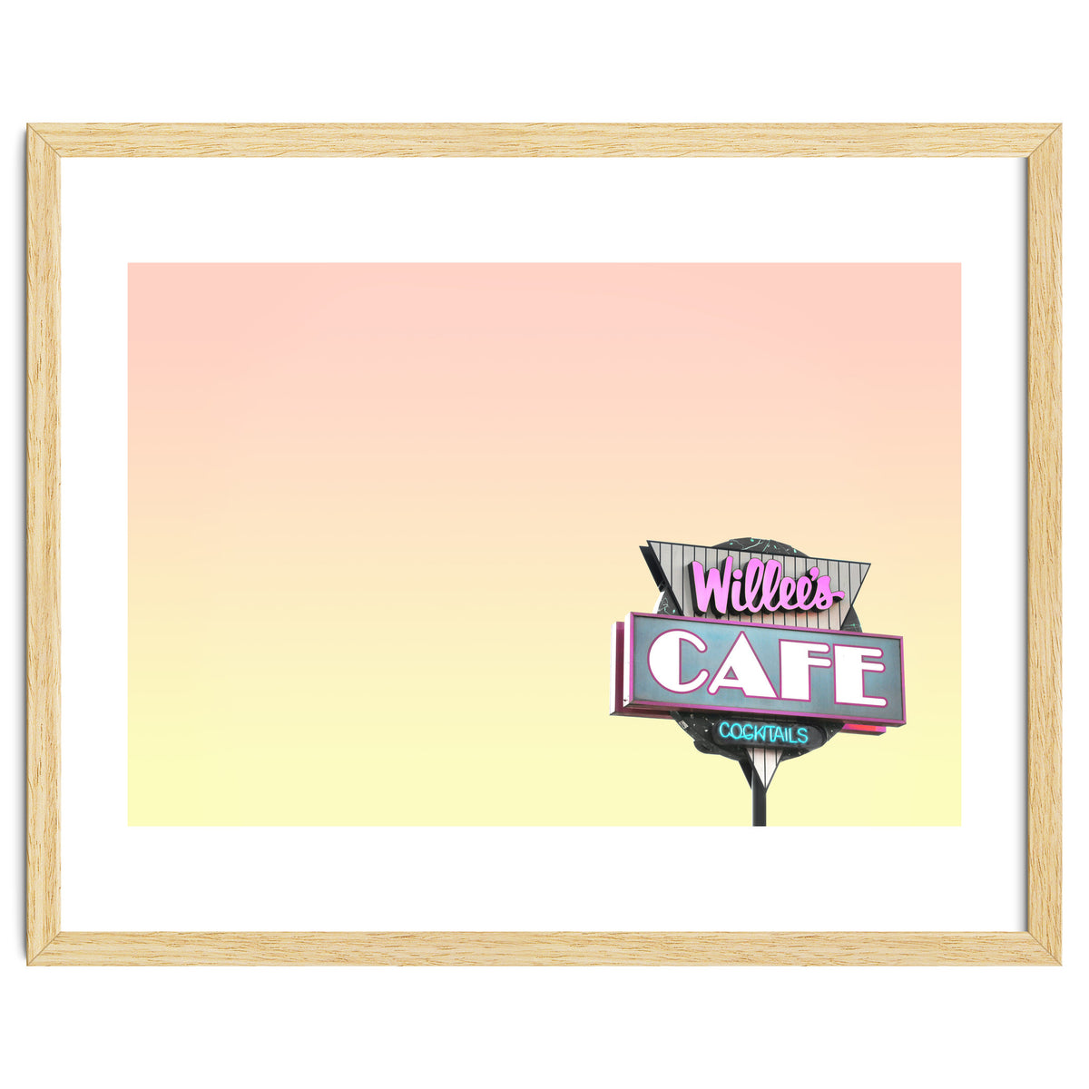 Willees Cafe and Cocktails Neon Sign