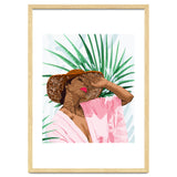 Sunshine in My Soul | Black Woman Tropical Travel | Modern Boho Palm Summer Vacation Fashion thumbnail