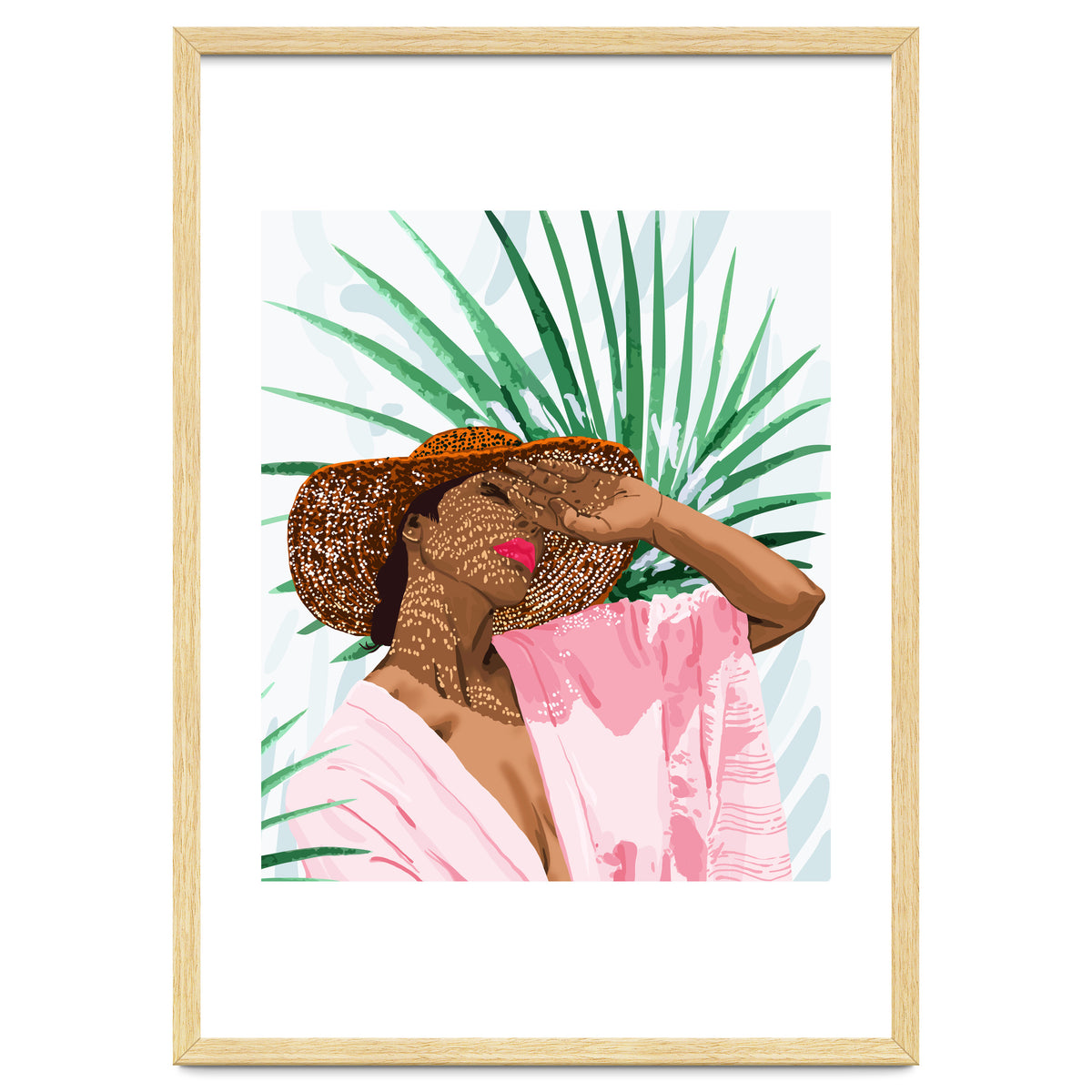 Sunshine in My Soul | Black Woman Tropical Travel | Modern Boho Palm Summer Vacation Fashion