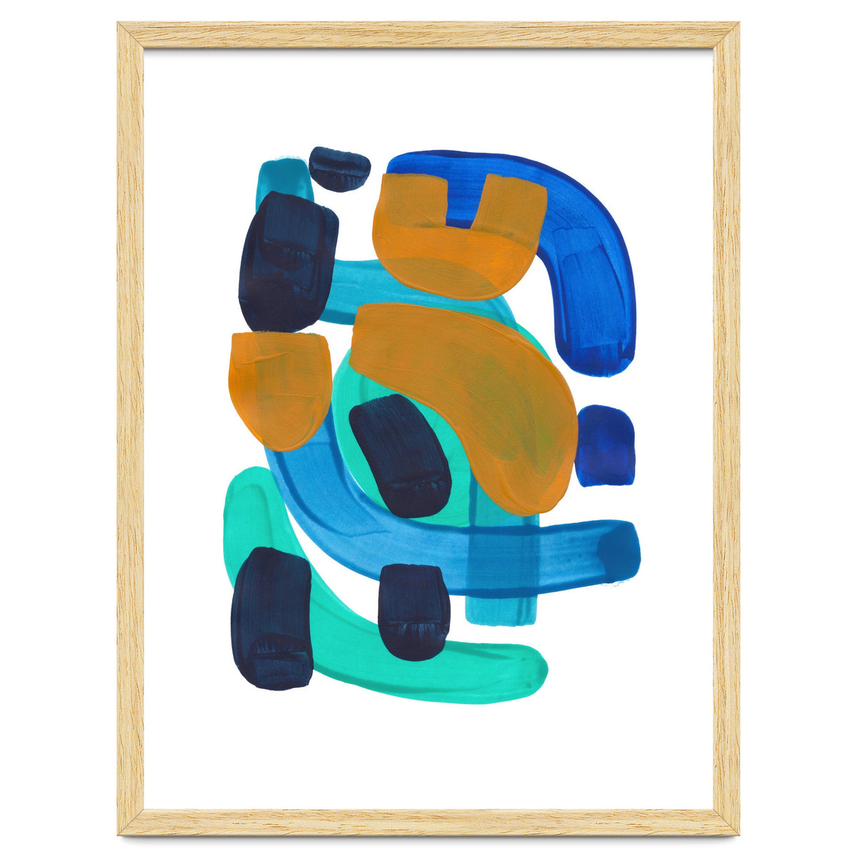 Marine Shapes Yellow Accent