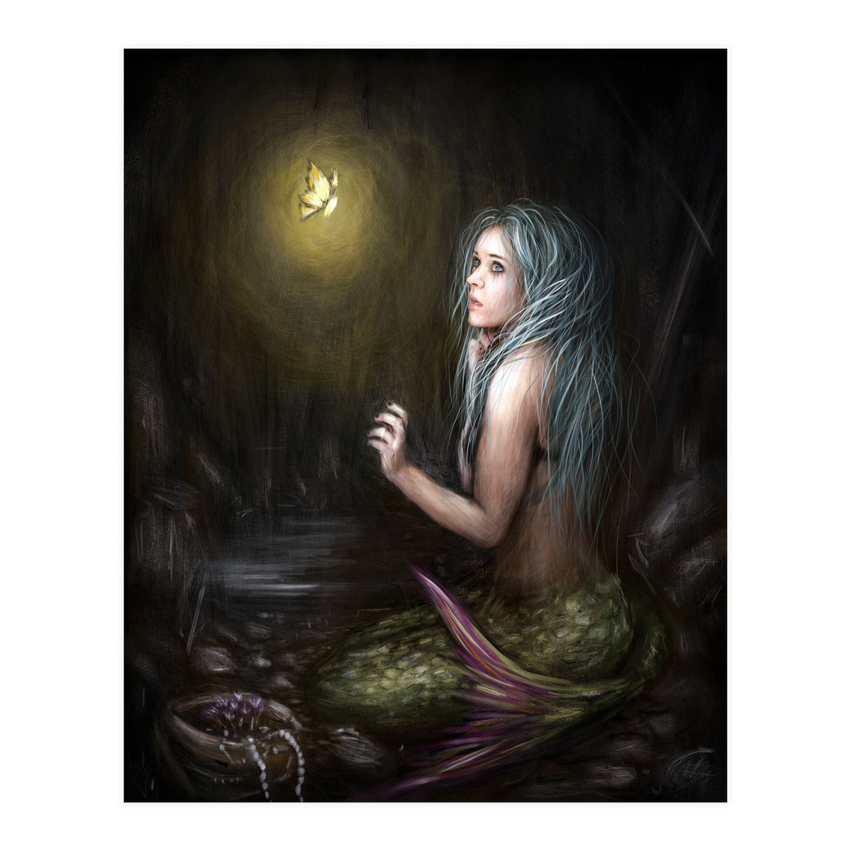 Mermaid In The Dark (Print Only)
