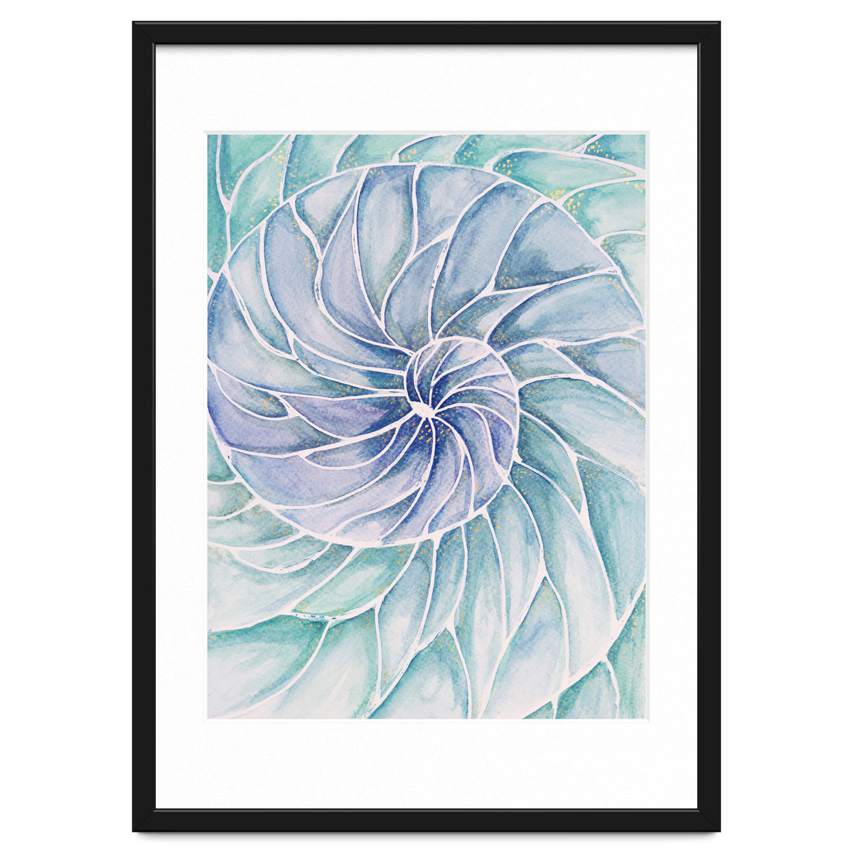 The inside of a shell