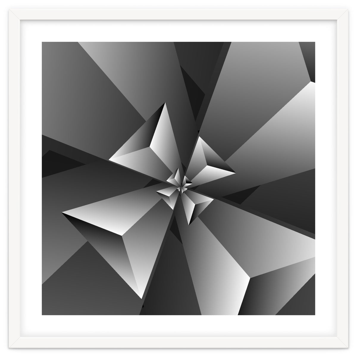 Blackish Trendy Triangle Pattern