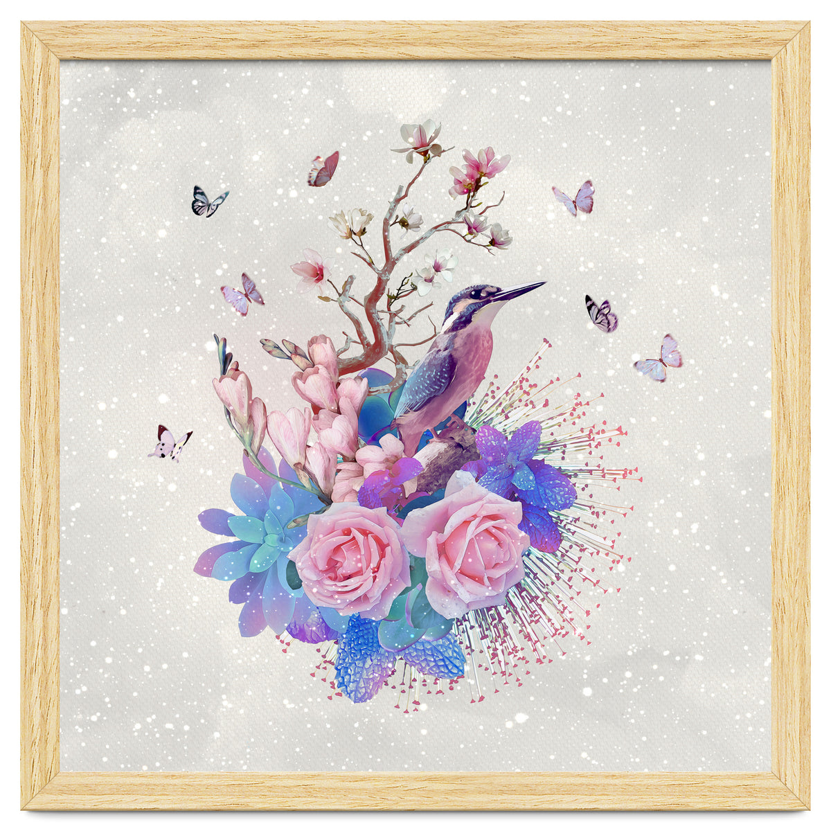 Floral Alcedo Atthis