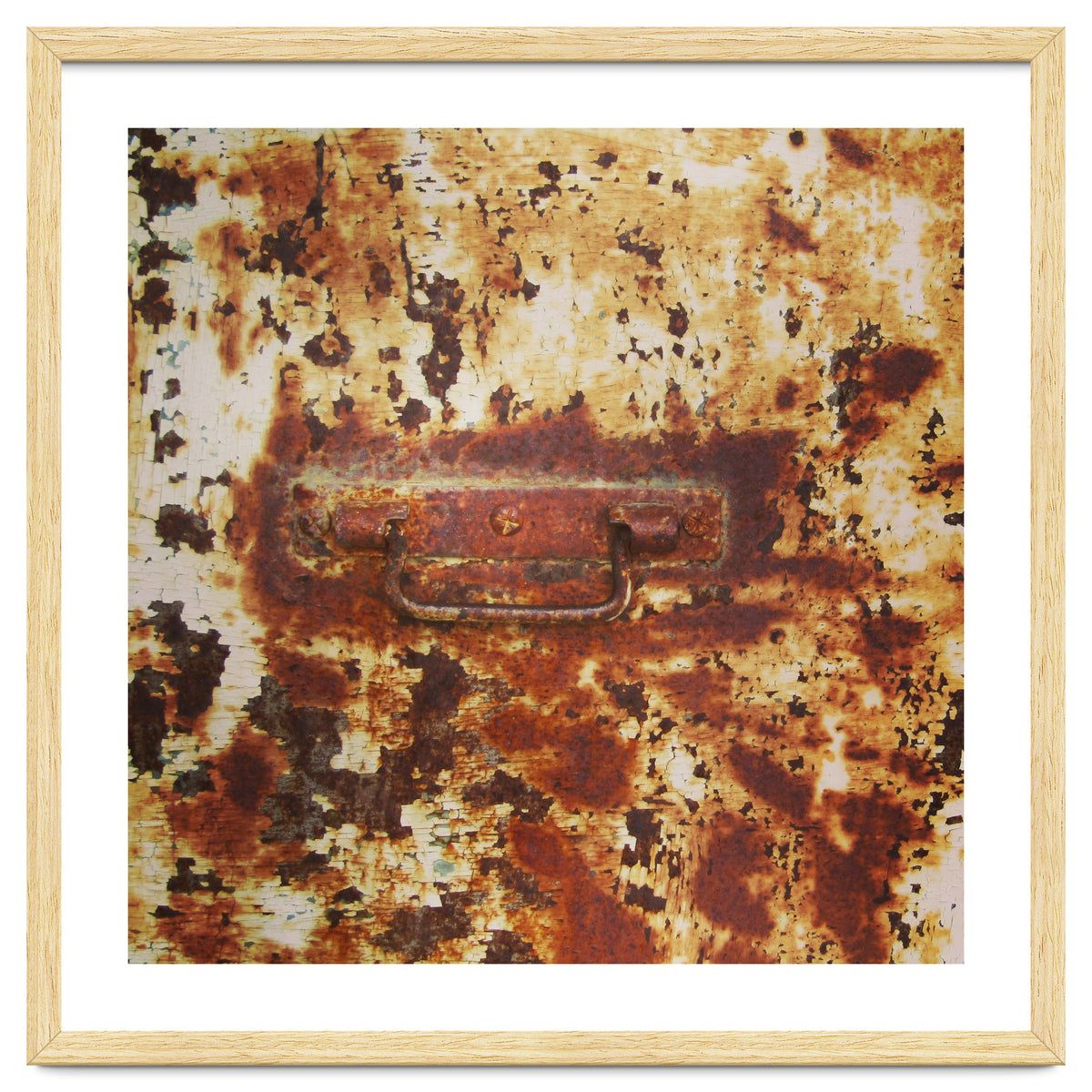 Rusty metal door