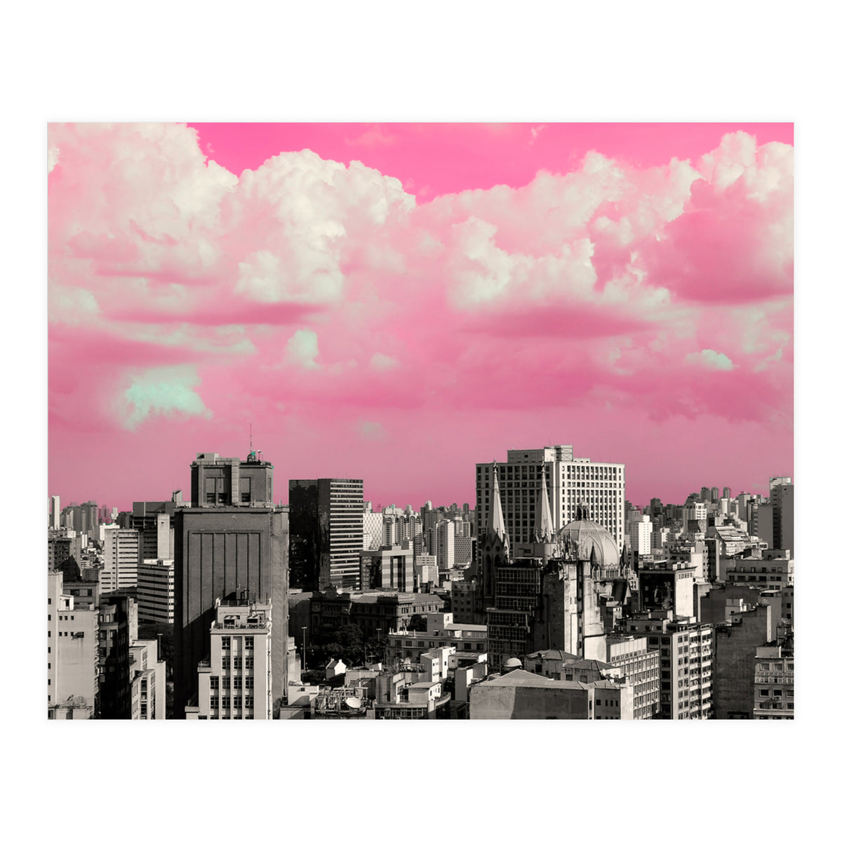 Pink Sky in São Paulo - Skyline (Print Only)