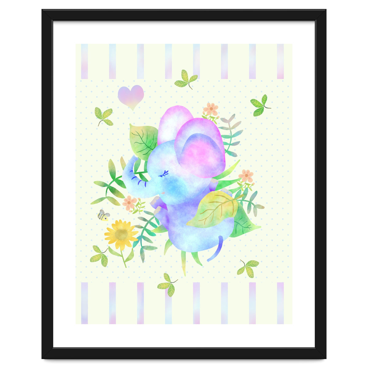 Sleeping baby elephant