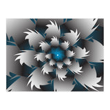 Seamless Blue 3D Floral (Print Only) thumbnail