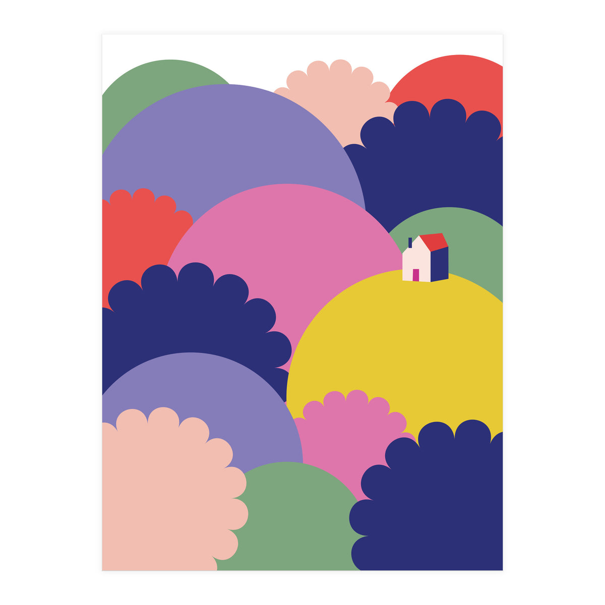 Mediterranean Landscape Rgb  (Print Only)