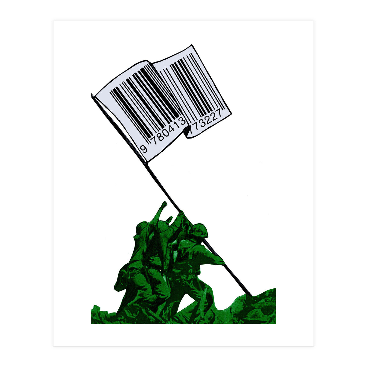 Raising The Flag Of Commerce  (Print Only)