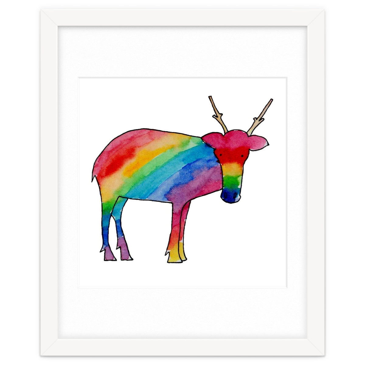 Rainbow reindeer