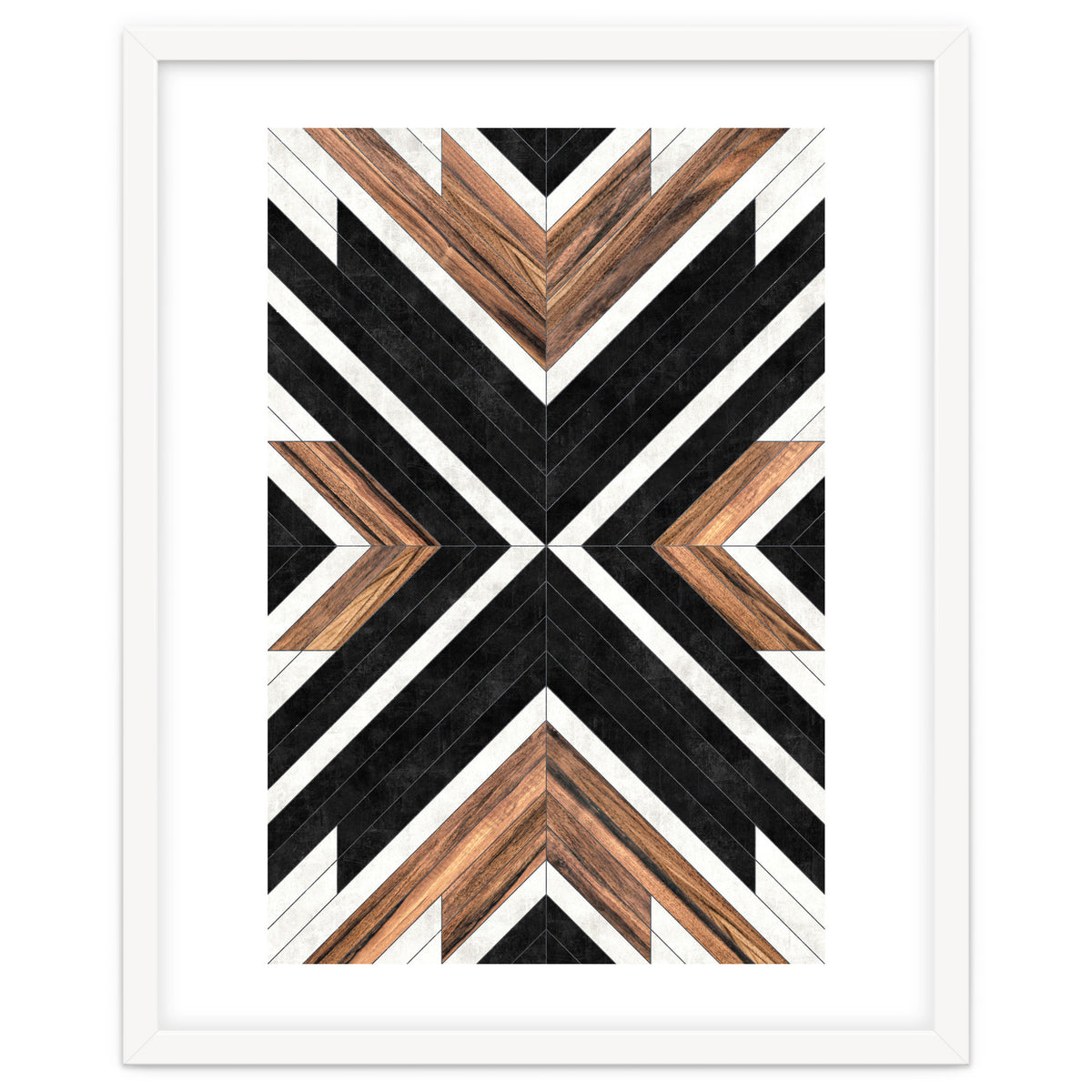 Urban Tribal Pattern No.1 - Concrete and Wood