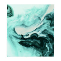 Abstract marbling mint (Print Only)