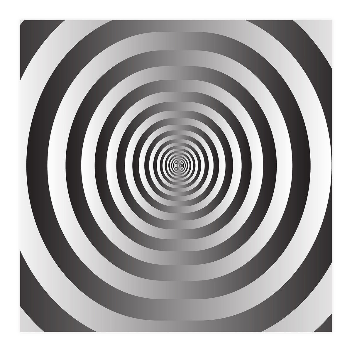 Black And White Spiral  (Print Only)