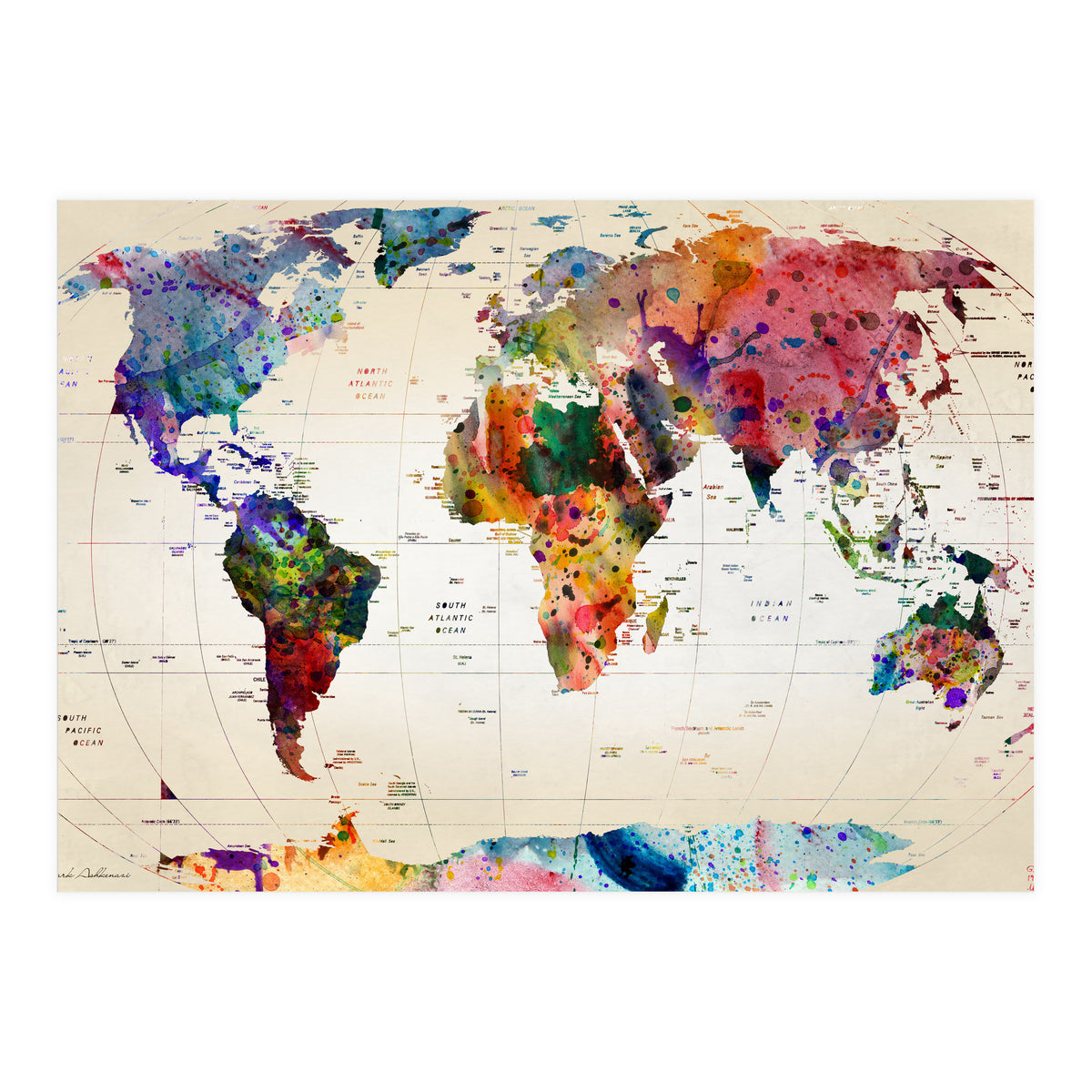 Map Of The World 2 (Print Only)