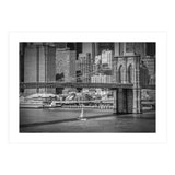 NEW YORK CITY Brooklyn Bridge & Manhattan Skyline (Print Only) thumbnail