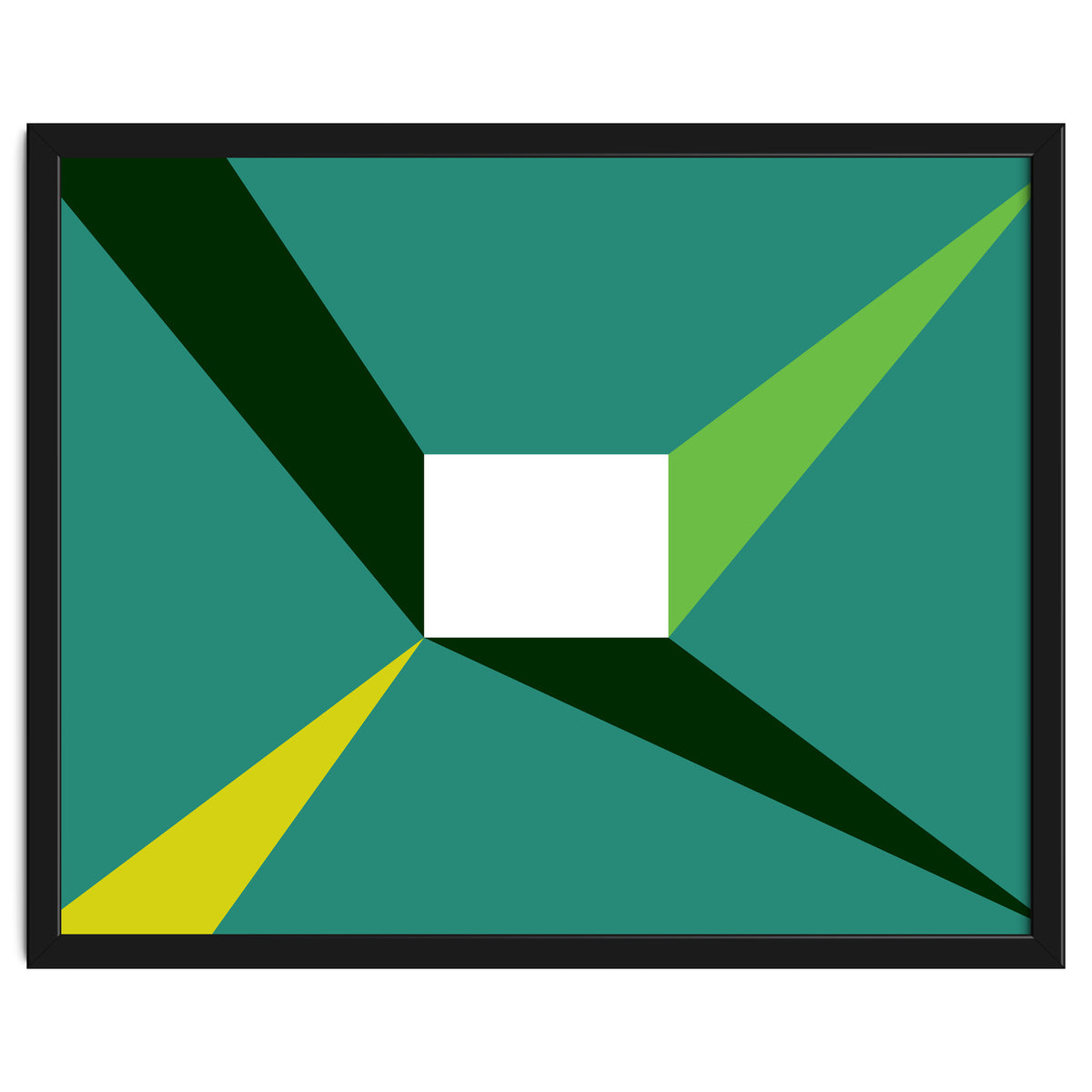 Geometric Shapes No. 27 - green, yellow & lime