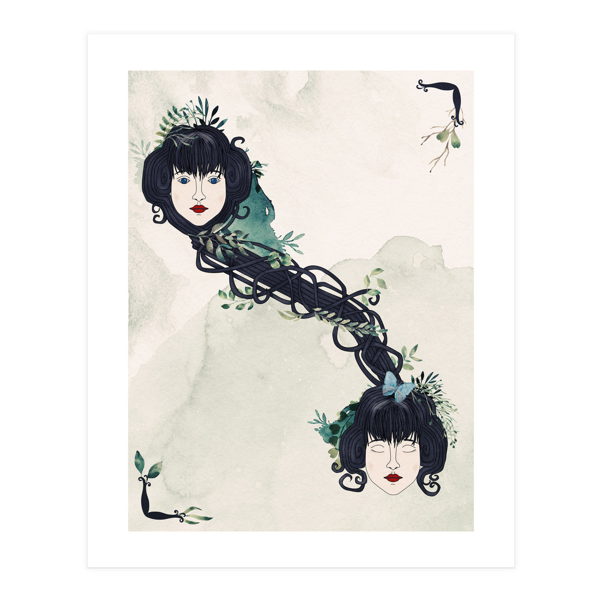 Secret bond of twins (Print Only)