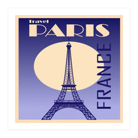 Paris France Travel Poster  (Print Only)