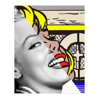 Lichtenstein's Sailboat Girl & Marylin Monroe (Print Only)