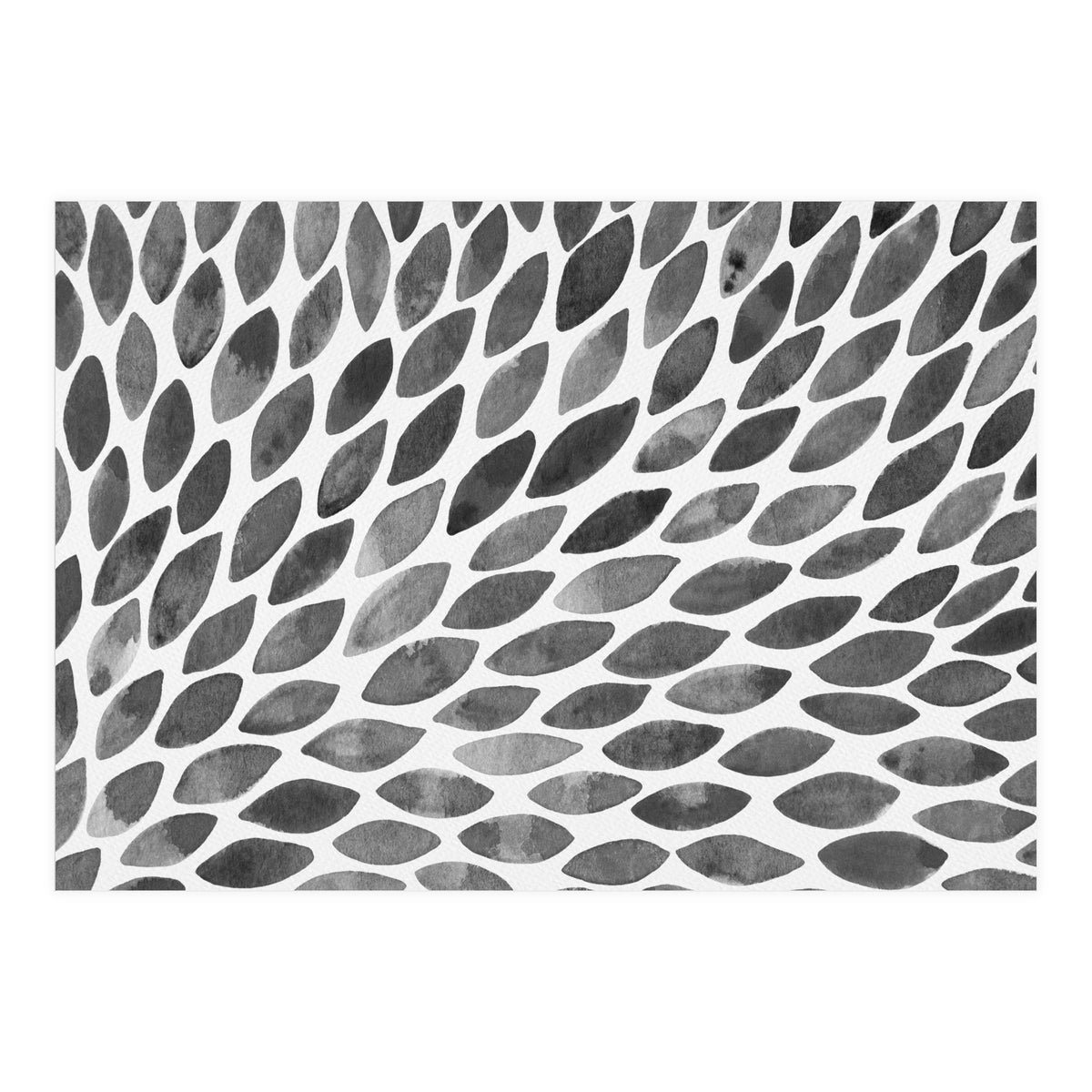 Black and white petal burst (Print Only)