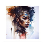 Watercolor African Warrior Woman #8 (Print Only) thumbnail