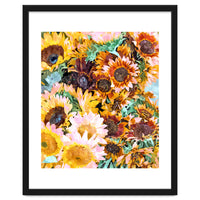 Summer Sunflowers, Modern Bohemian Urban Jungle Paint