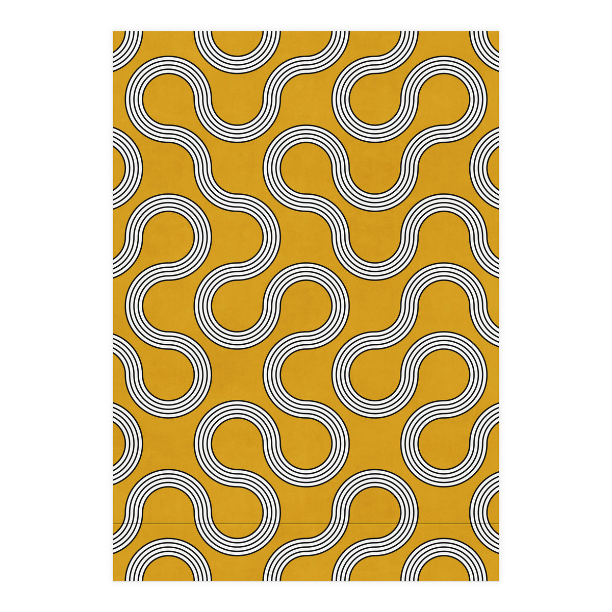 My Favorite Geometric Patterns No.31 - Mustard Yellow (Print Only)