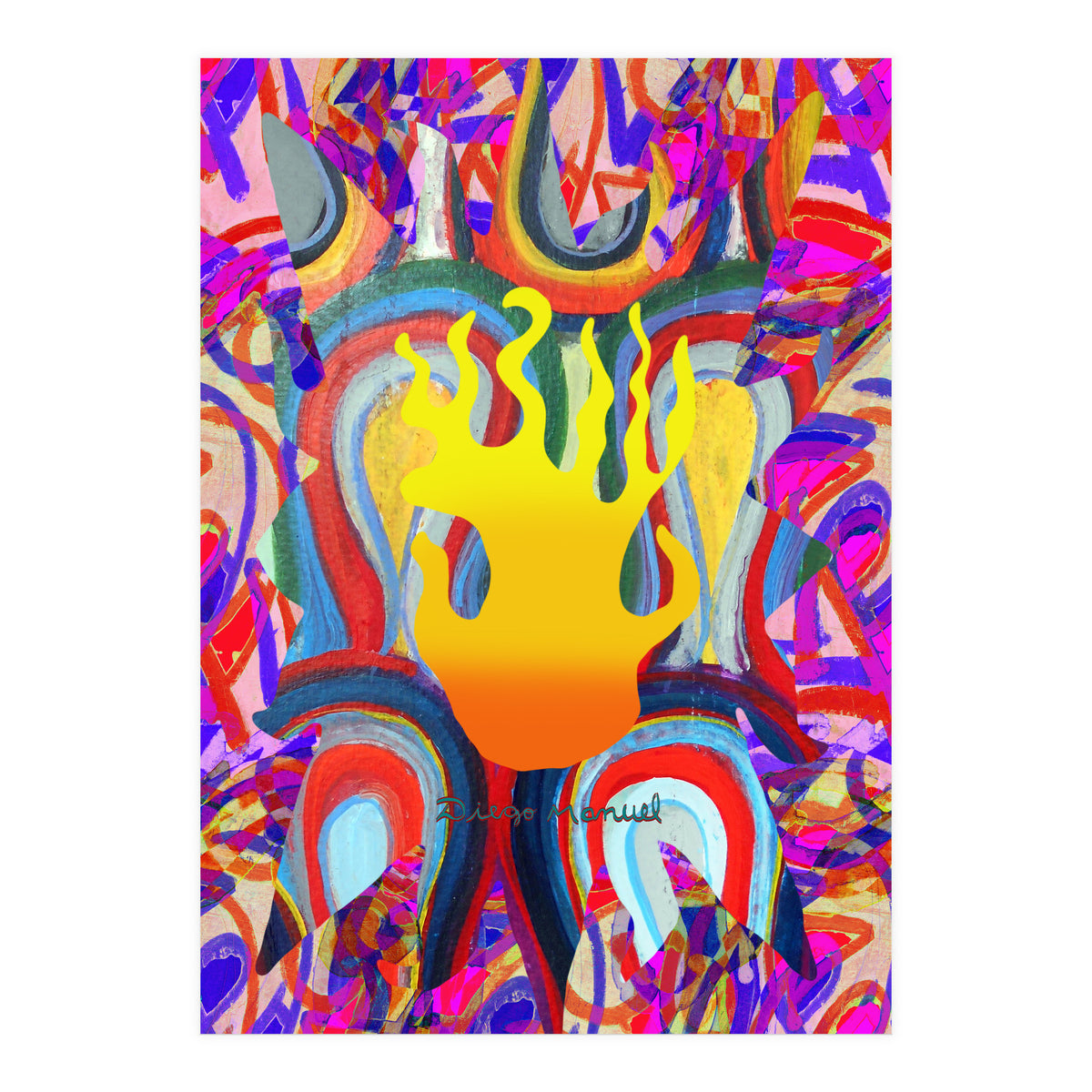 Fuego Y Graffiti 28 (Print Only)