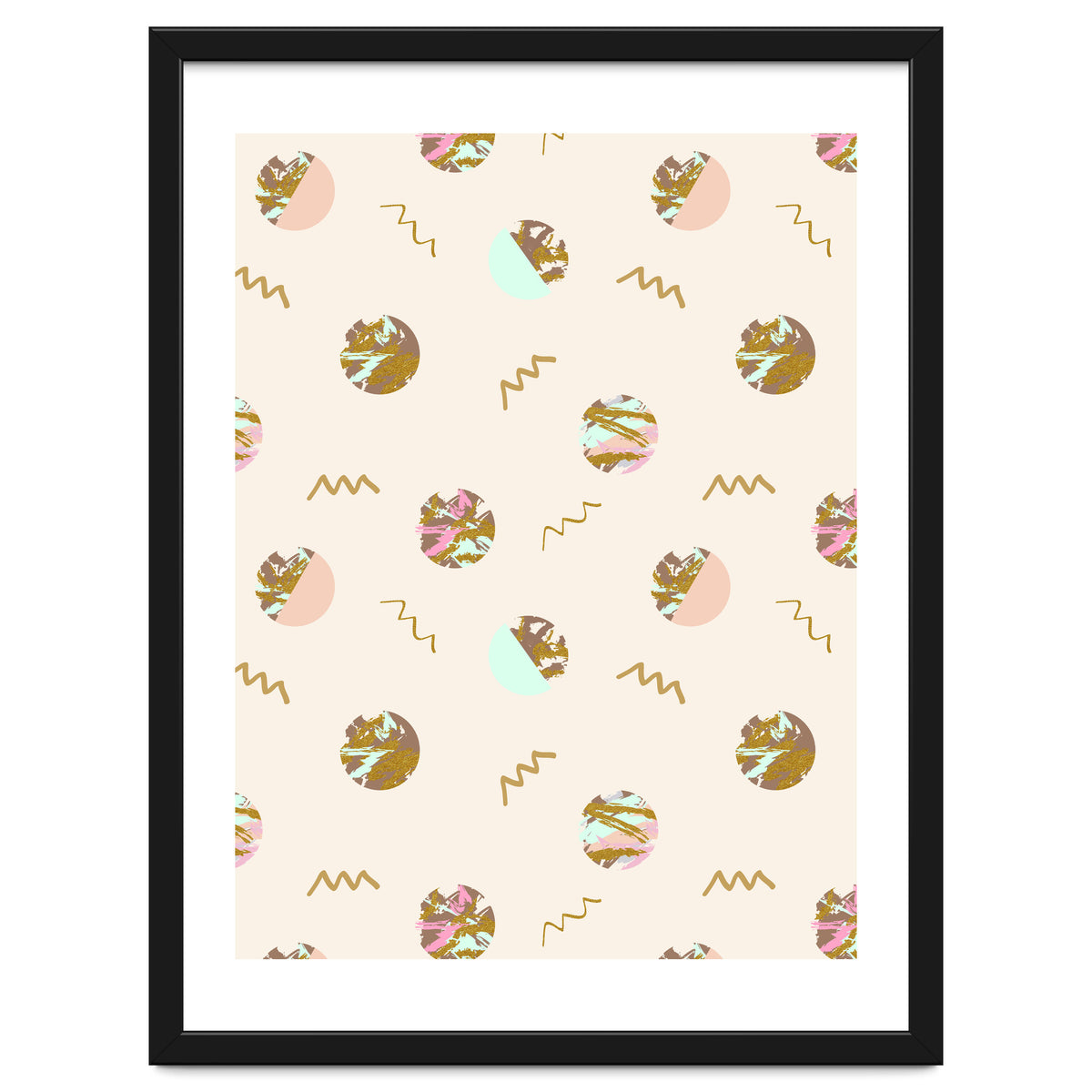 Abstract geometric vector painting