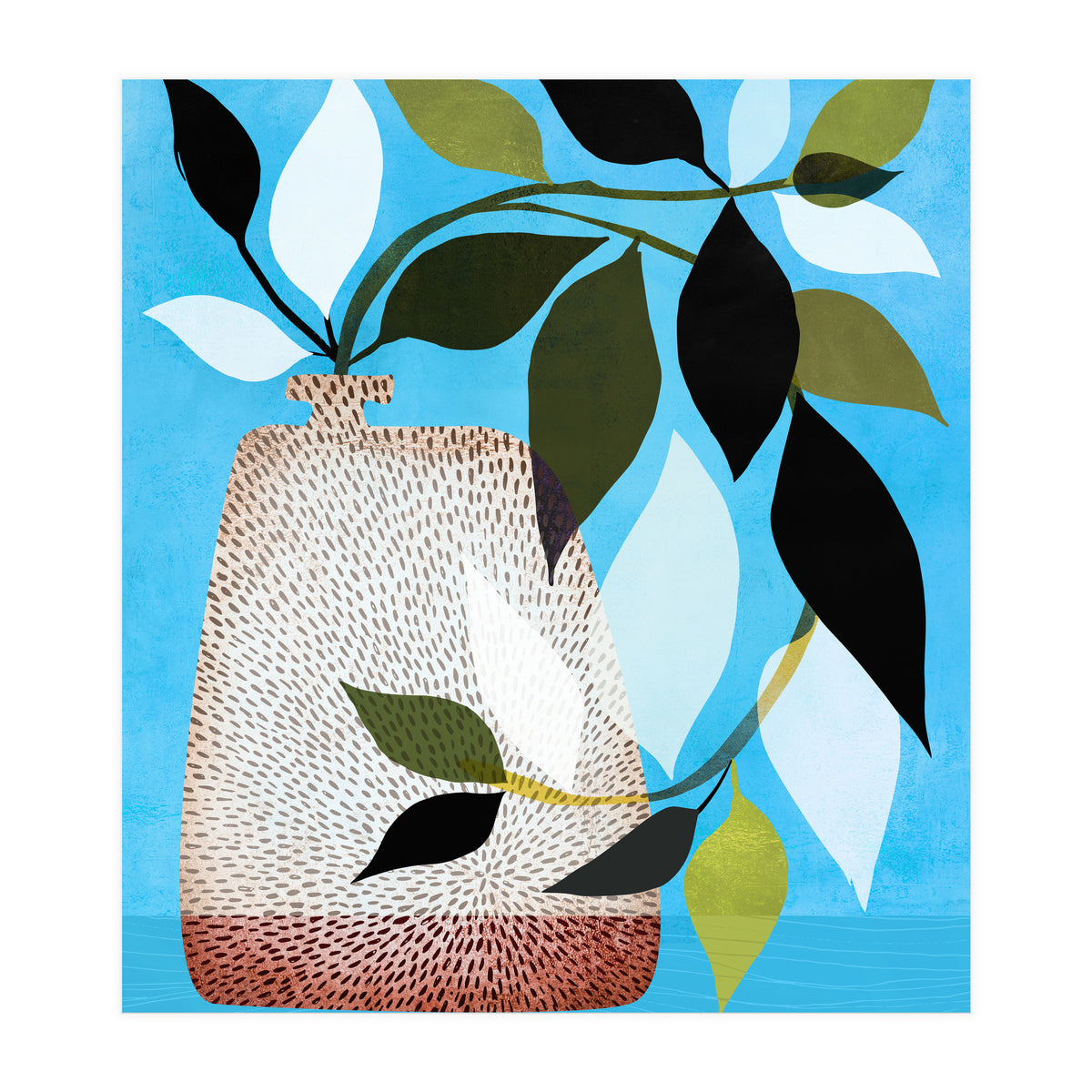 Tropical Ivy + Blue Sky (Print Only)