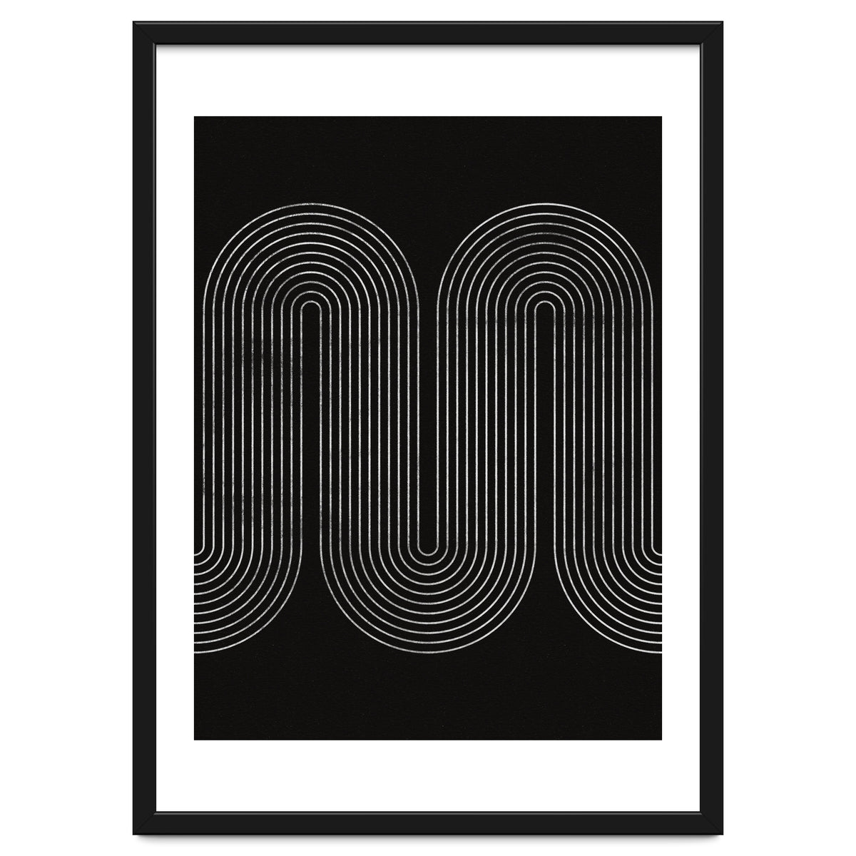 Mid-Century Modern No.18 - Woodblock Print