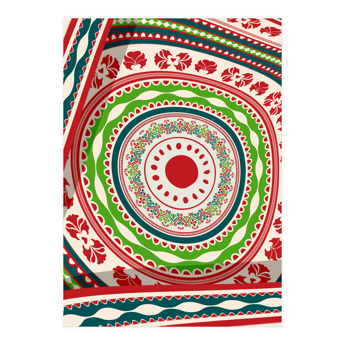 Romanian embroidery background 1 (Print Only)