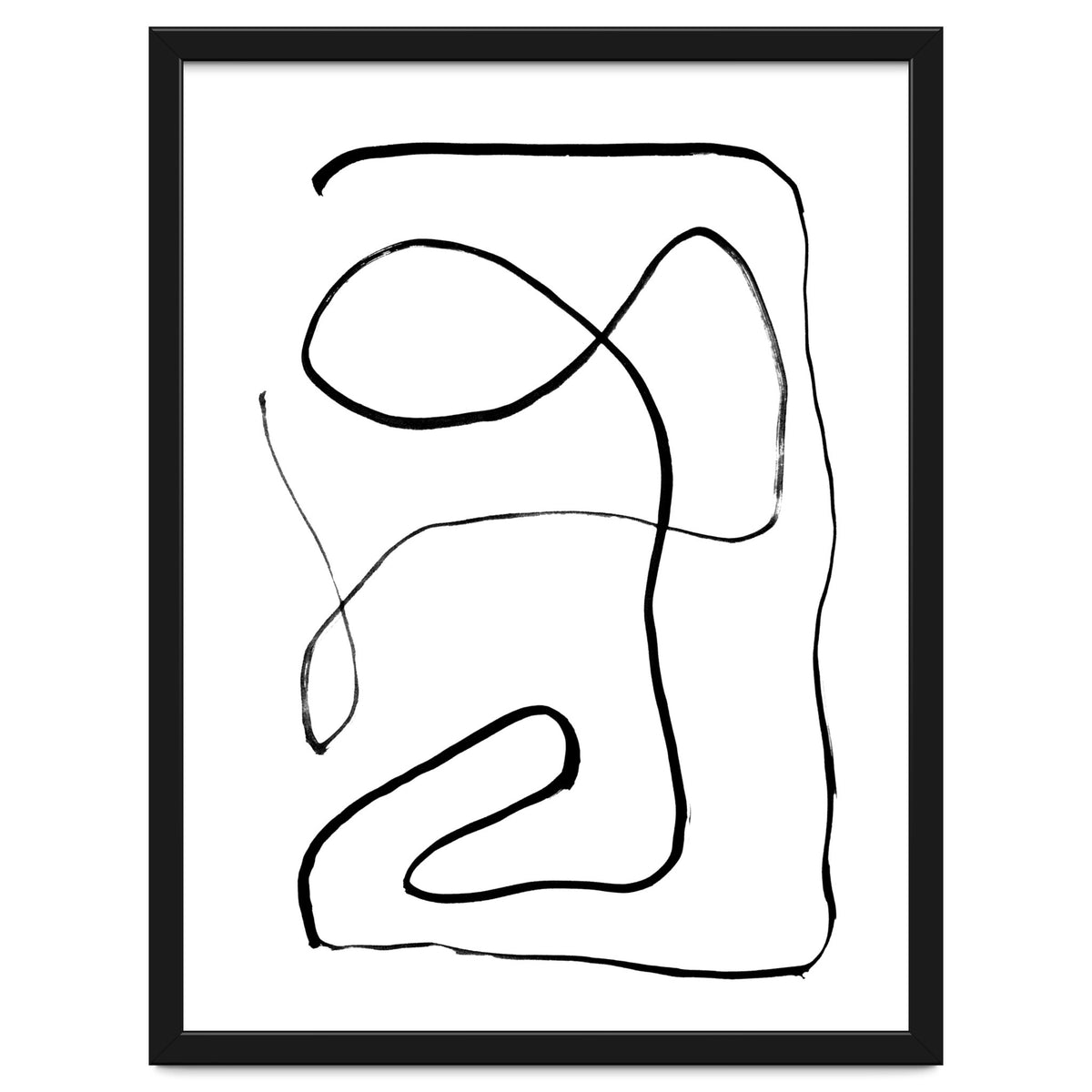 Mid-Century Line Art Print #2