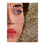 Under The Jute Hat, Bohemian Woman Fashion Painting (Print Only) thumbnail