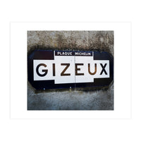 French sign: Gizeux (Print Only)