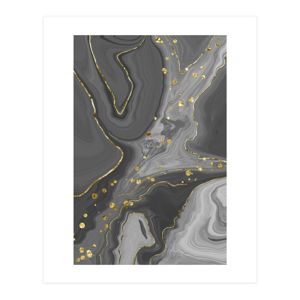 Liquid Marble No. 2 | black (Print Only)