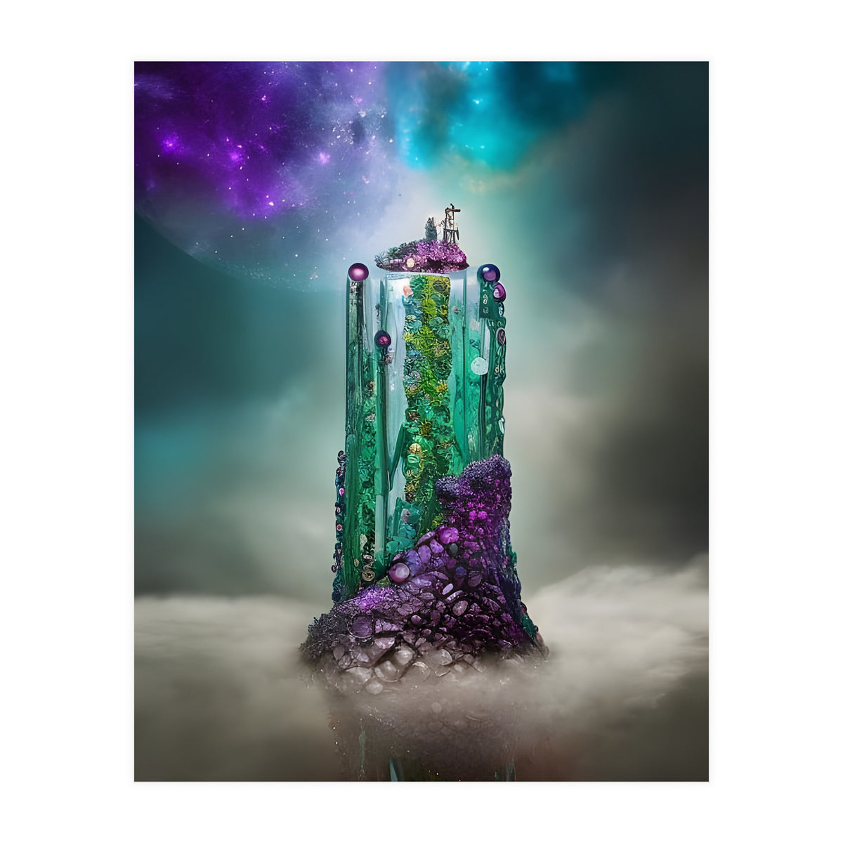 Cosmic Gemstone and Glass \|/ Universe (Print Only)