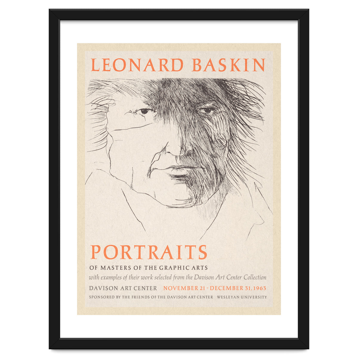 Leonard Baskin Portraits Exhibition