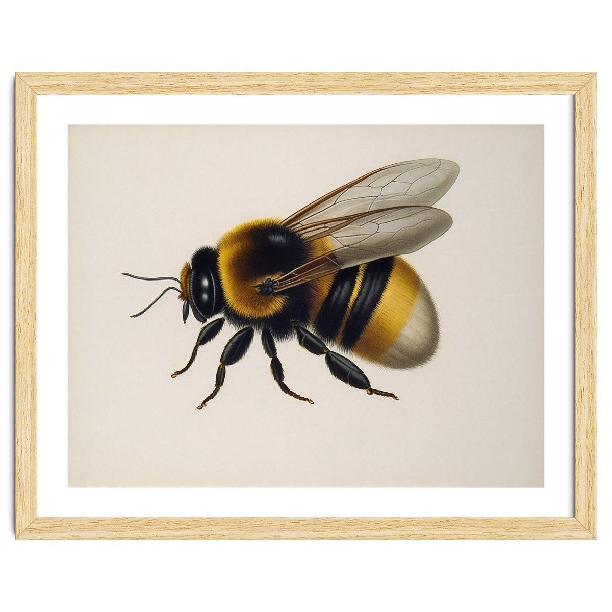 Bumblebee Vintage Illustration