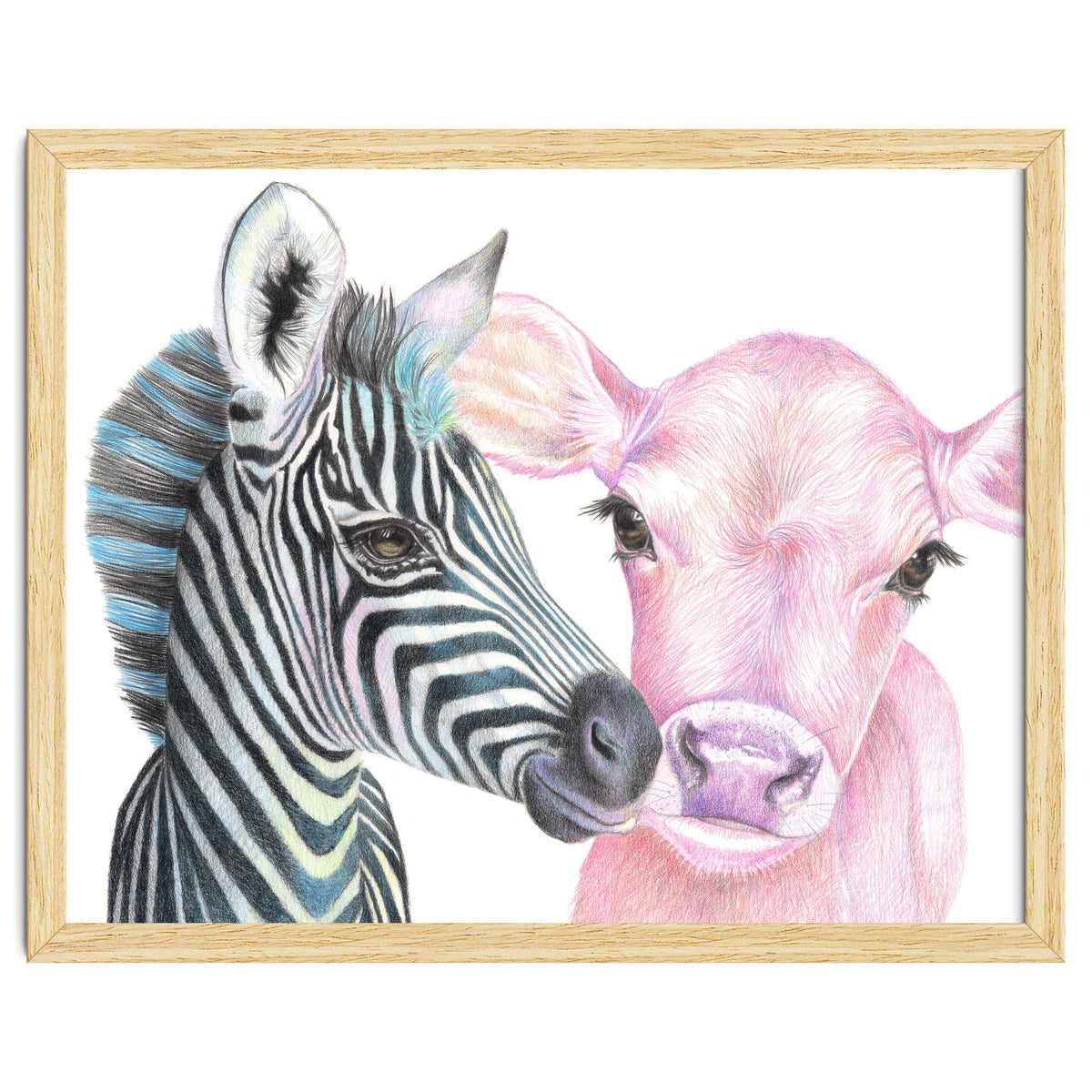 Zebra and Cow