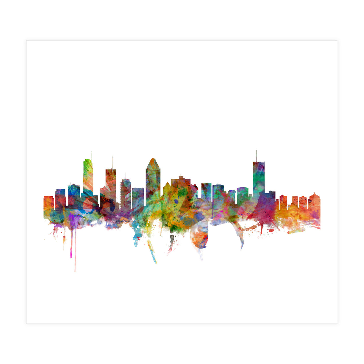 Montreal Canada Skyline (Print Only)