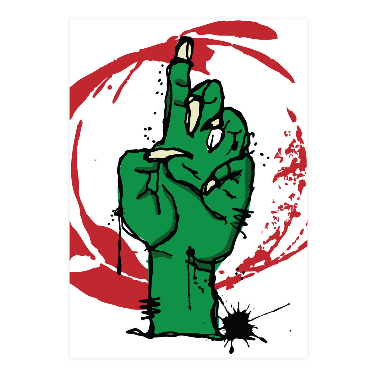 Zombie Hand (Print Only)
