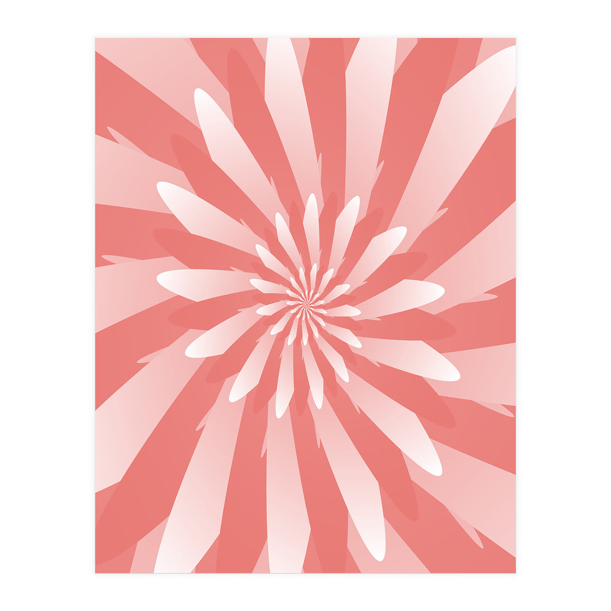 Flower Pattern Spiral  (Print Only)