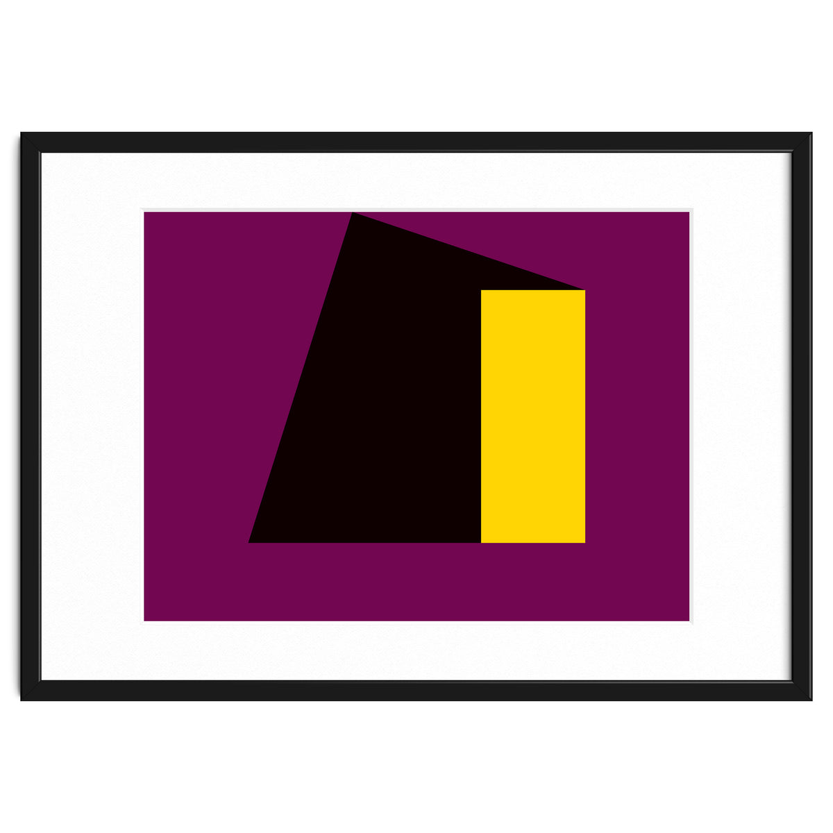 Geometric Shapes No. 55 - purple & yellow