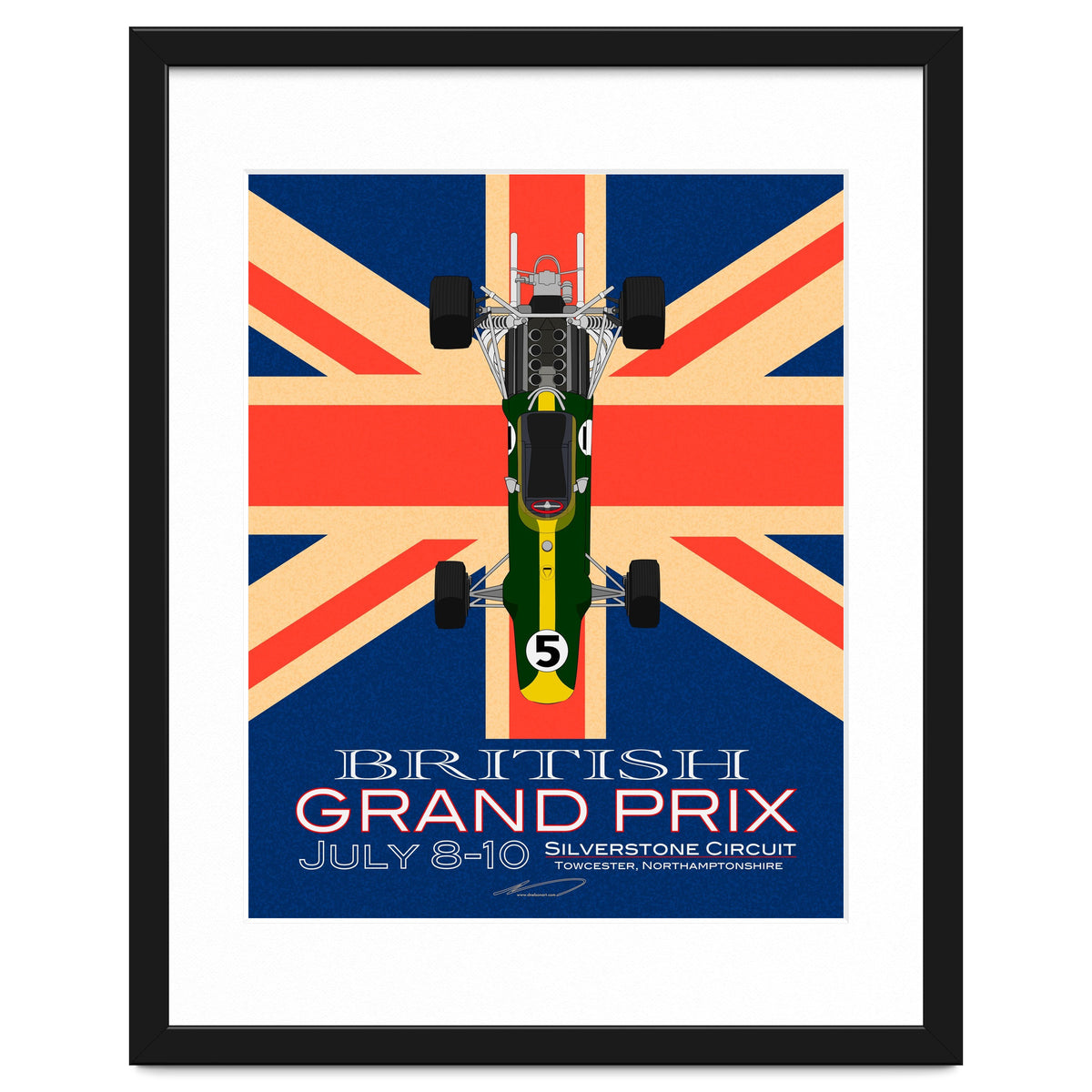 British Grand Prix poster