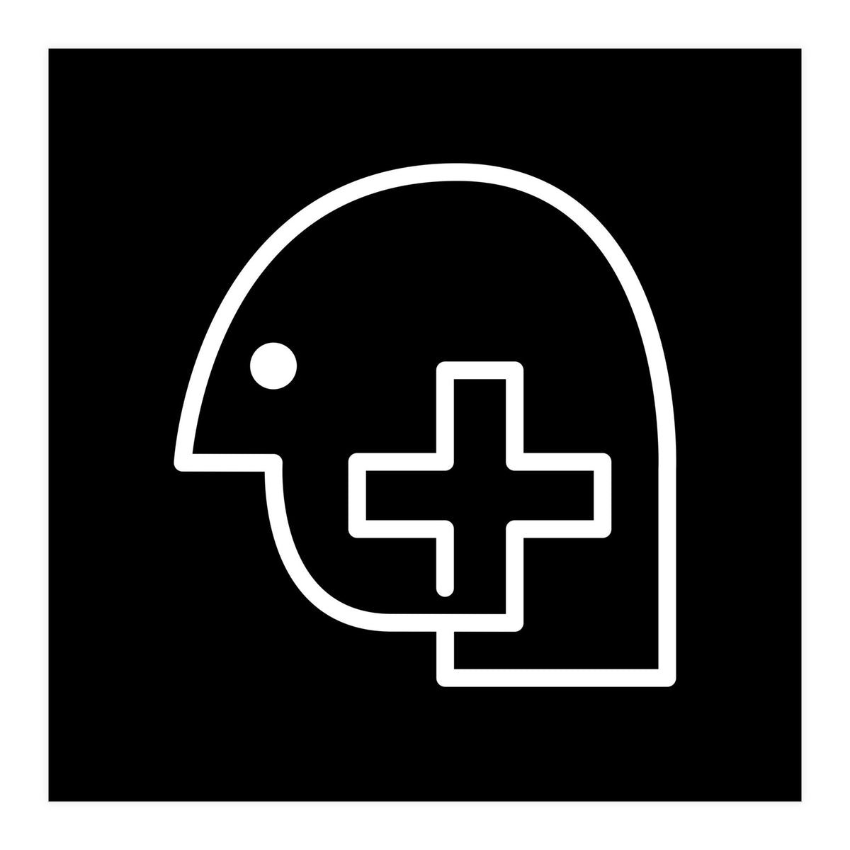 Head Plus_Black (Print Only)