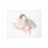 Cuddle with The Cat (Print Only) thumbnail