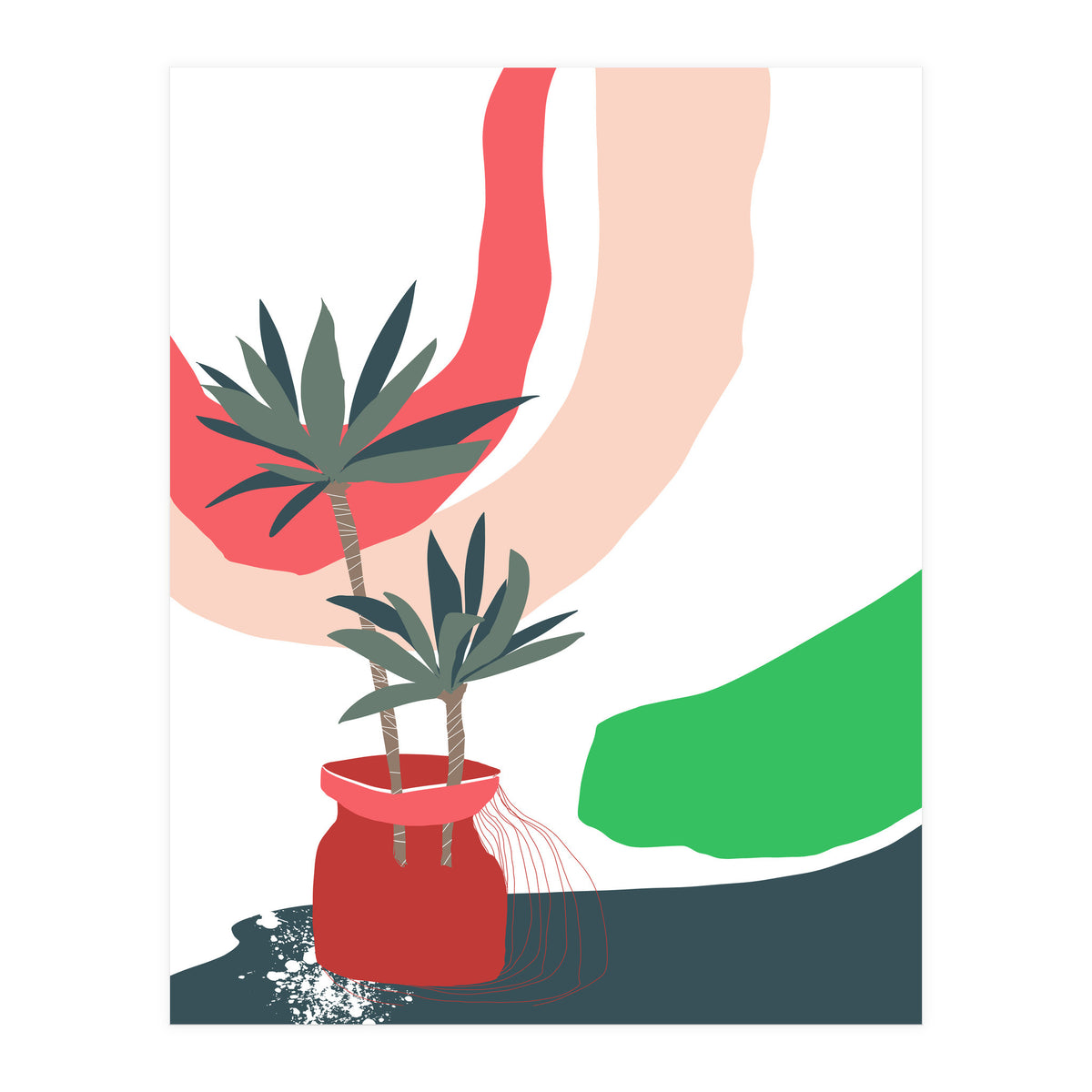 window sill plants (Print Only)