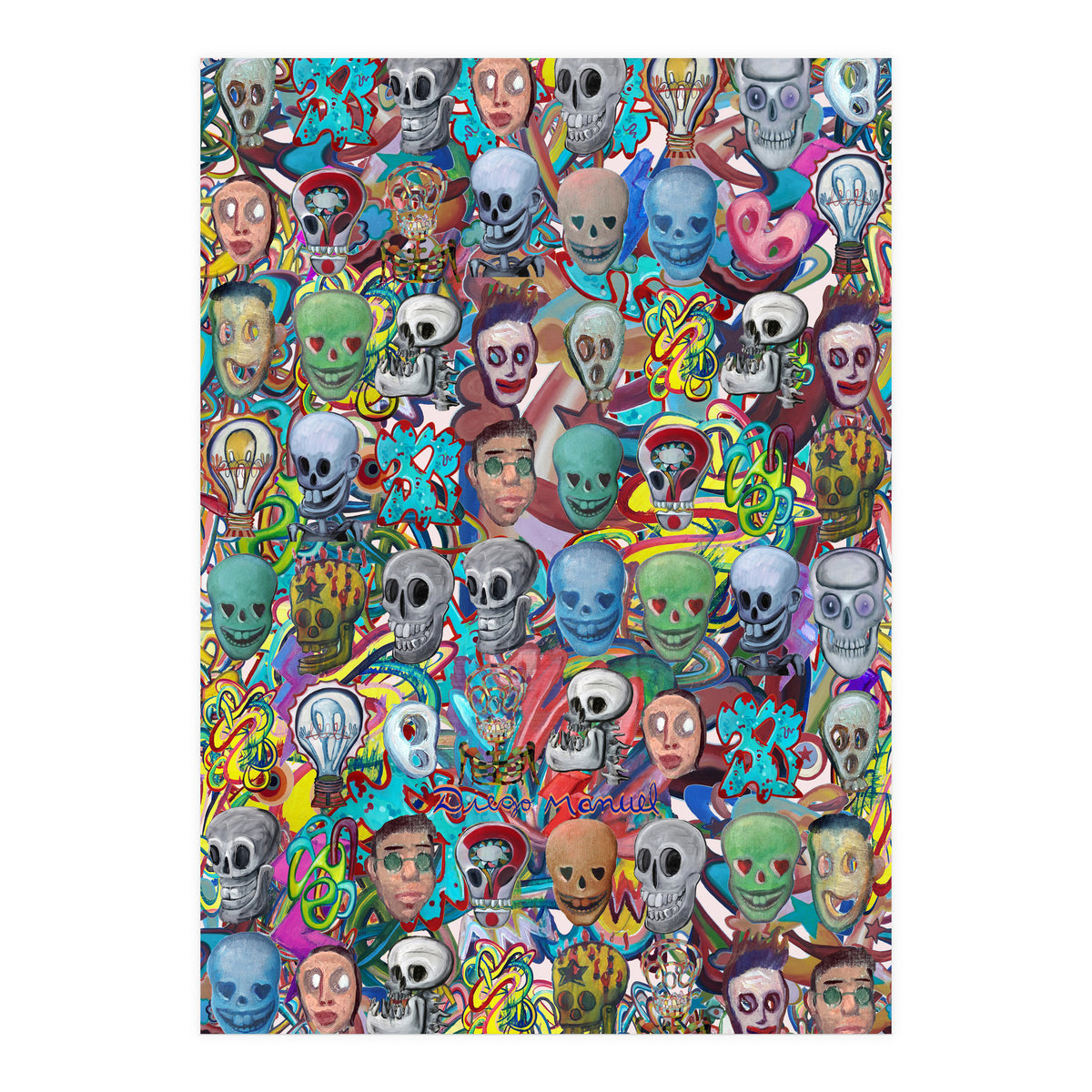 Calaveras Y Graffitis 3 (Print Only)